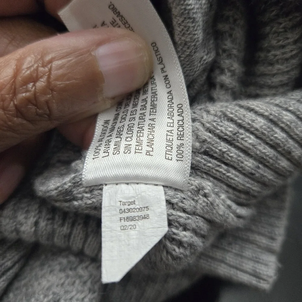 Goodfellow & Co Cotton Shawl Collar Cardigan Mens XL Gray Pockets Quiet Luxury